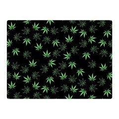 Weed Pattern Double Sided Flano Blanket (mini)  by Valentinaart