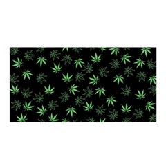 Weed Pattern Satin Wrap by Valentinaart