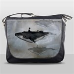 Awesome Fantasy Whale With Women In The Sky Messenger Bag Front