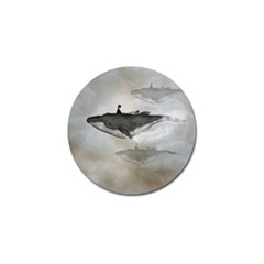 Awesome Fantasy Whale With Women In The Sky Golf Ball Marker (10 Pack) by FantasyWorld7