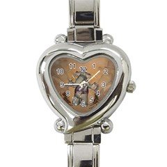 Funny Cartoon Elephant Heart Italian Charm Watch by FantasyWorld7