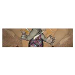 Funny Cartoon Elephant Satin Scarf (Oblong) Front