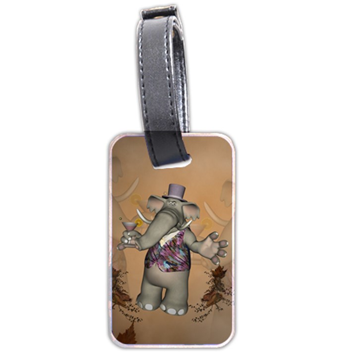 Funny Cartoon Elephant Luggage Tags (Two Sides)