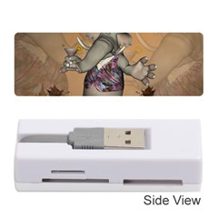 Funny Cartoon Elephant Memory Card Reader (stick) by FantasyWorld7