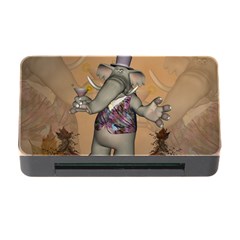 Funny Cartoon Elephant Memory Card Reader With Cf by FantasyWorld7