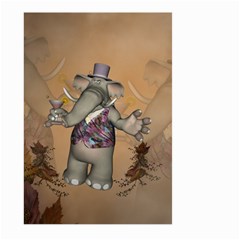 Funny Cartoon Elephant Large Garden Flag (two Sides) by FantasyWorld7