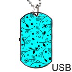 Powerful Feelings - Pattern Dog Tag USB Flash (Two Sides) Back