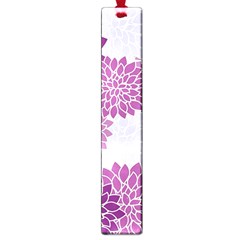 Purple Dahlias Design Large Book Marks by WensdaiAmbrose