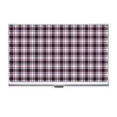 Tartan Pattern Business Card Holder by Pakrebo