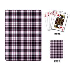 Tartan Pattern Playing Cards Single Design by Pakrebo