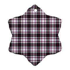 Tartan Pattern Ornament (snowflake)