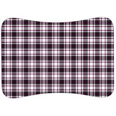 Tartan Pattern Velour Seat Head Rest Cushion