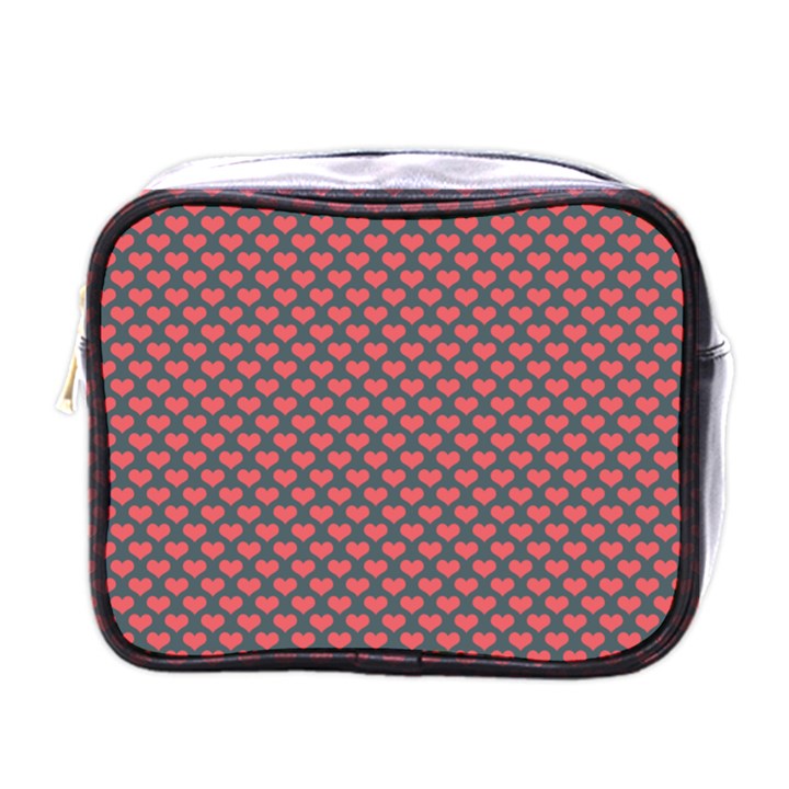 Love Hearth Texture Mini Toiletries Bag (One Side)