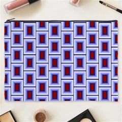 Abstract Square Illustrations Background Cosmetic Bag (xxxl) by Pakrebo