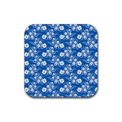 Background Blue Colors Rubber Coaster (Square) 