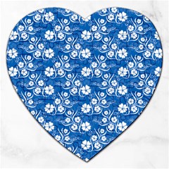 Background Blue Colors Jigsaw Puzzle (Heart)