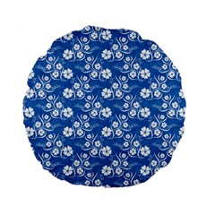 Background Blue Colors Standard 15  Premium Flano Round Cushions