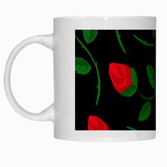 Roses Flowers Spring Flower Nature White Mugs by Pakrebo