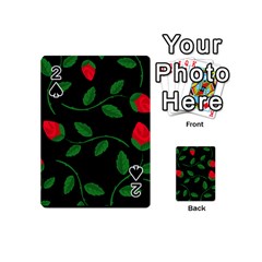 Roses Flowers Spring Flower Nature Playing Cards Double Sided (mini) by Pakrebo