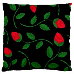 Roses Flowers Spring Flower Nature Large Cushion Case (one Side) by Pakrebo