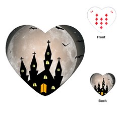 Halloween Illustration Decoration Playing Cards (heart) by Pakrebo