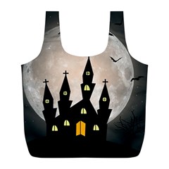 Halloween Illustration Decoration Full Print Recycle Bag (l) by Pakrebo