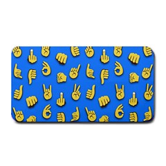 Emojis Hands Fingers Background Medium Bar Mats by Pakrebo