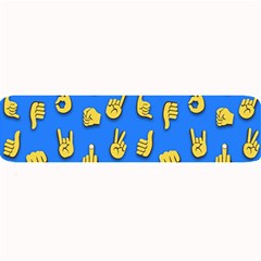 Emojis Hands Fingers Background Large Bar Mats by Pakrebo