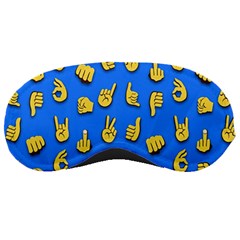 Emojis Hands Fingers Background Sleeping Masks by Pakrebo