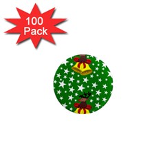 Illustration Background Paper Stars 1  Mini Magnets (100 pack) 