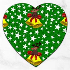 Illustration Background Paper Stars Jigsaw Puzzle (Heart)