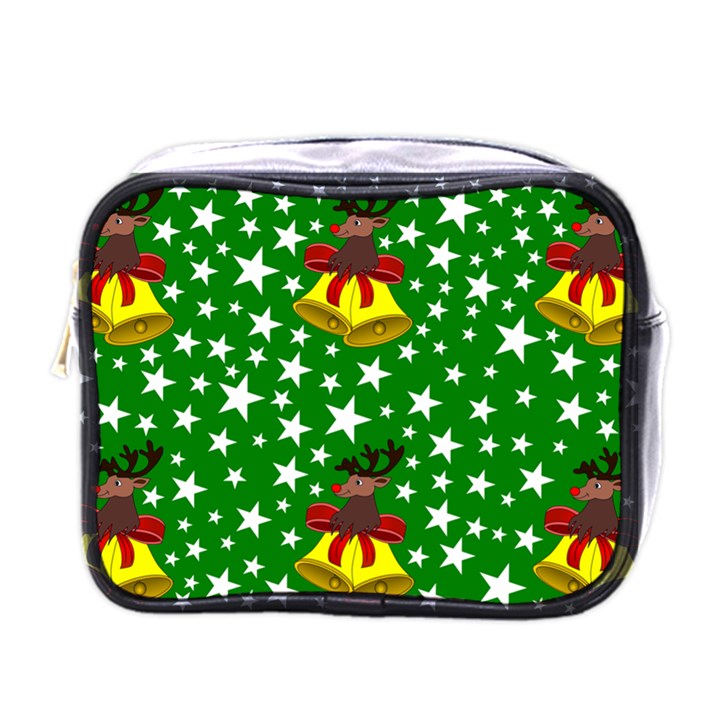 Illustration Background Paper Stars Mini Toiletries Bag (One Side)