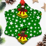 Illustration Background Paper Stars Ornament (Snowflake) Front