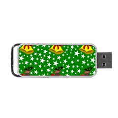 Illustration Background Paper Stars Portable USB Flash (Two Sides)