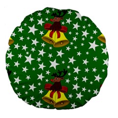 Illustration Background Paper Stars Large 18  Premium Flano Round Cushions