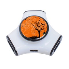 Halloween Illustration Decoration 3-port Usb Hub by Pakrebo