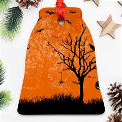 Halloween Illustration Decoration Bell Ornament (two Sides) by Pakrebo