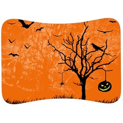 Halloween Illustration Decoration Velour Seat Head Rest Cushion by Pakrebo