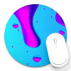 Liquid Abstract Modern Design Round Mousepads by Pakrebo