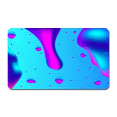 Liquid Abstract Modern Design Magnet (rectangular) by Pakrebo