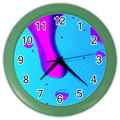 Liquid Abstract Modern Design Color Wall Clock by Pakrebo