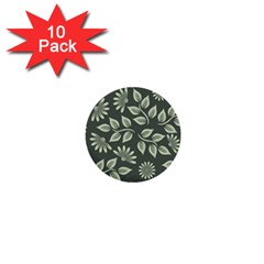 Flowers Pattern Spring Nature 1  Mini Buttons (10 Pack)  by Pakrebo