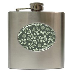 Flowers Pattern Spring Nature Hip Flask (6 Oz) by Pakrebo