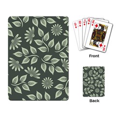 Flowers Pattern Spring Nature Playing Cards Single Design by Pakrebo