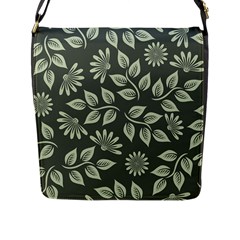 Flowers Pattern Spring Nature Flap Closure Messenger Bag (l) by Pakrebo