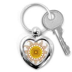 Rosette Model Ornament Braid Key Chains (heart)  by Pakrebo