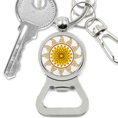 Rosette Model Ornament Braid Bottle Opener Key Chains by Pakrebo