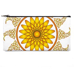 Rosette Model Ornament Braid Pencil Cases by Pakrebo