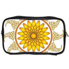 Rosette Model Ornament Braid Toiletries Bag (two Sides) by Pakrebo