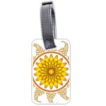 Rosette Model Ornament Braid Luggage Tags (Two Sides) Front